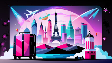 Timeless Journey: Discovering the Iconic Landmarks and Vibrant Culture of Paris - obrazy, fototapety, plakaty