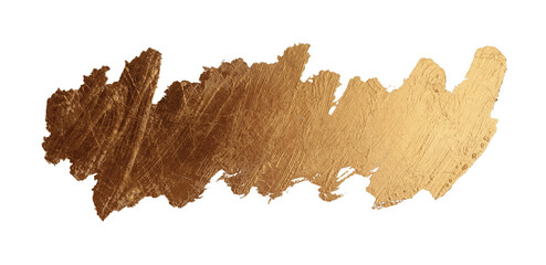 PNG Gold glitter metallic ink color smear brushstroke stain scrawl blot on transparent background.