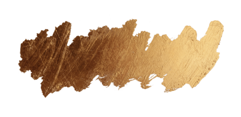 PNG Gold glitter metallic ink color smear brushstroke stain scrawl blot on transparent background.