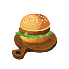 hamburger presentation