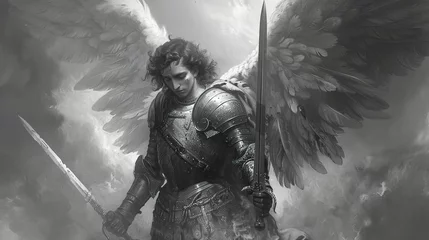 Deurstickers Michael the  Archangel, defend us in battle- © Pters