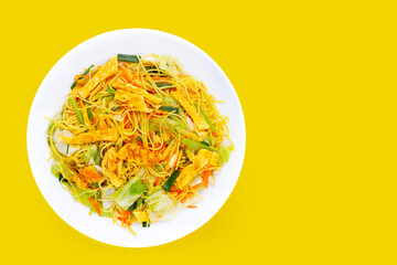 Chinese-styled fried noodle. Asian cuisine