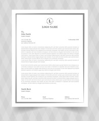 Business corporate letterhead design template
