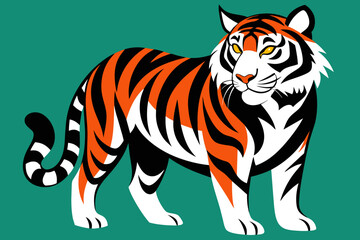 Vector Design of a  tiger 