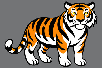 Vector Design of a  tiger 