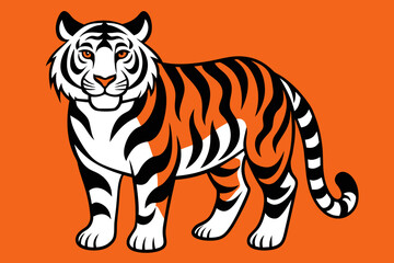 Vector Design of a  tiger 