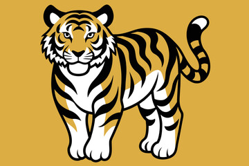 Vector Design of a  tiger 