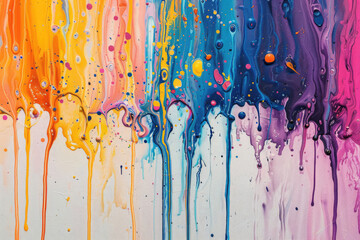 Paint drips and splashes abstract background - obrazy, fototapety, plakaty