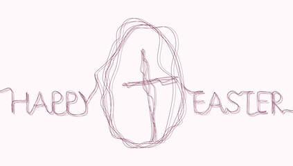 Typography Easter Card