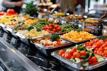 Obraz premium Street free social food for those in need