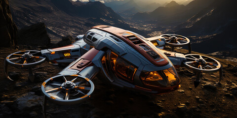A piloted drone that goes to dangerous missions on the edge of the galaxy, like a harbinger o