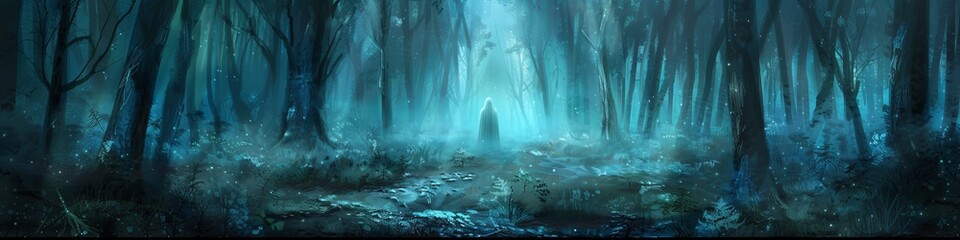ghost in the forest.