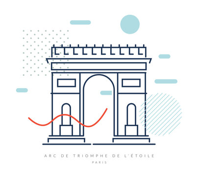 Arc de Triomphe - Gate, Paris - Stock Icon