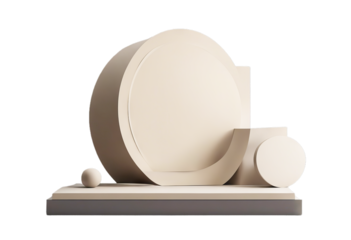 podium room placement minimalistic geometric minimal geometry shapes setting object gray interior beige abstract Product background 3d
 abstract poduim advertising geometry block room object