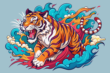  tiger tattoo design neo traditional tattoo style