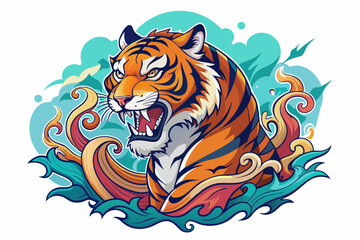  tiger tattoo design neo traditional tattoo style