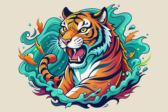  Tiger Tattoo Design Neo Traditional Tattoo Style