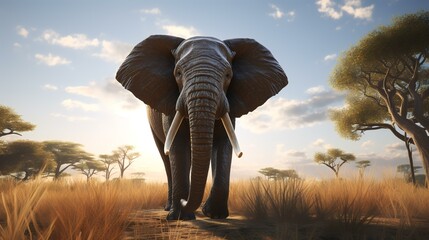 The great sacred elephant considered the true - obrazy, fototapety, plakaty