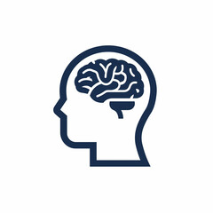 Brain in Profile View Icon