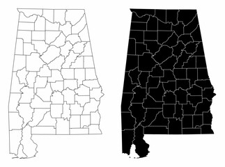 Alabama administrative maps