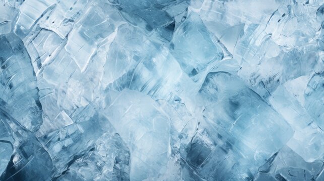 Ice as a texture or background for a winter composition. Natural background.