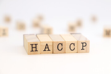 Acronym HACCP - Hazard Analysis and Critical Control Points (food concept)