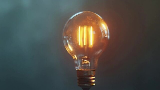 A light bulb 4K motion