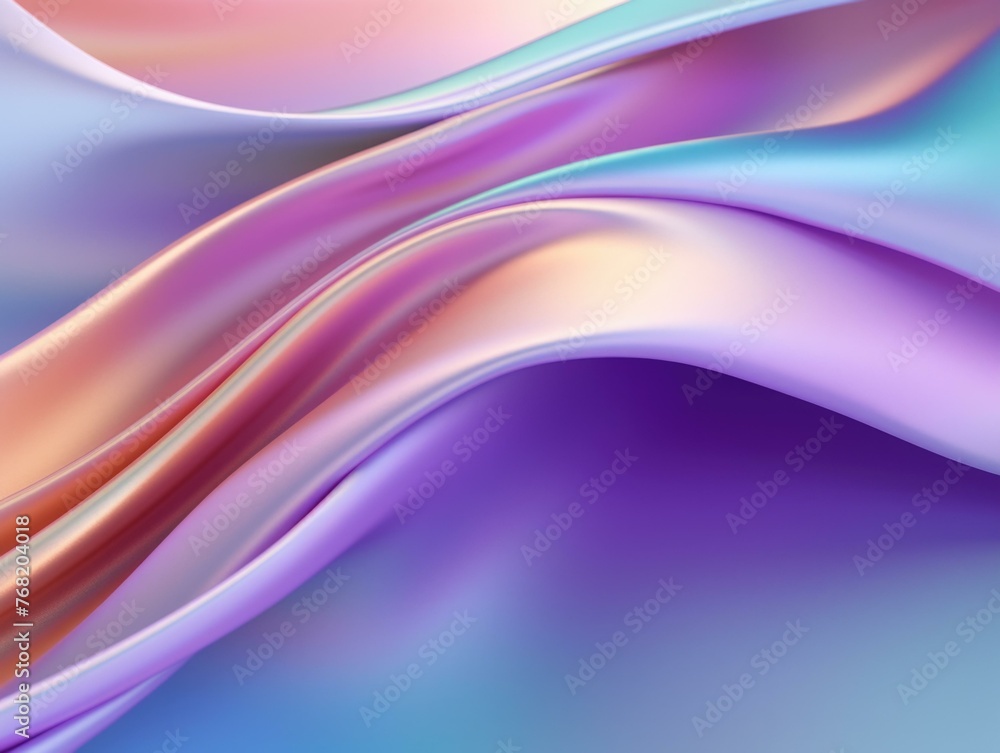 Poster a close up of a colorful fabric with waves. generative ai.