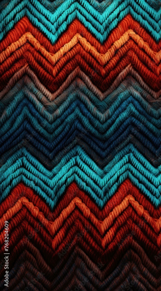 Aufkleber a close up of a colorful pattern on top of some fabric. generative ai.