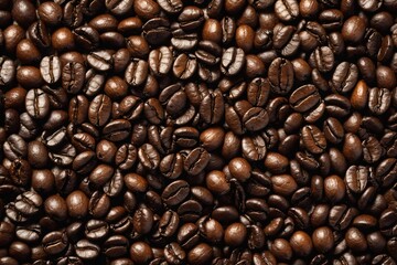 Obraz premium Texture of coffee beans