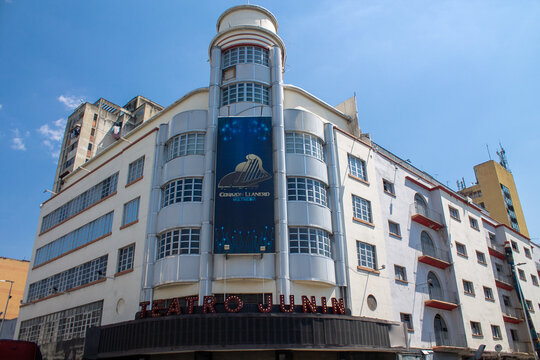 February 24, 2024. Caracas, Venezuela. Architecture in Urbanism El Silencio. Junin Theater