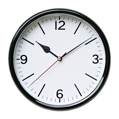 Fototapeta na wymiar Classic analog clock on a white or transparent background, PNG.