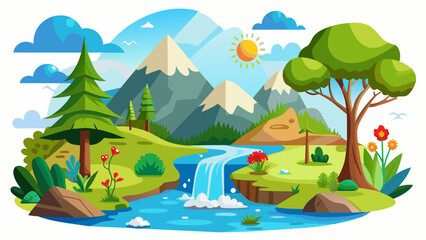 natural scenery and svg file