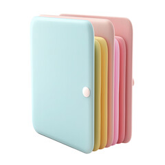 3D Icon document, Clay Render, Pastel Color 