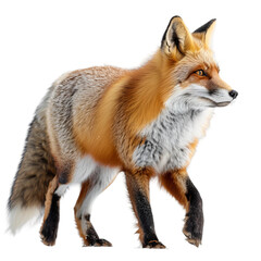 red fox vulpes - obrazy, fototapety, plakaty