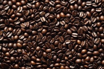 Obraz premium Texture of coffee beans