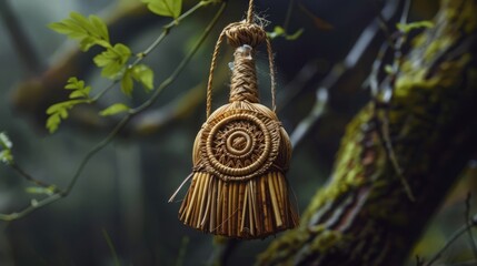 magic amulet made of straw.
