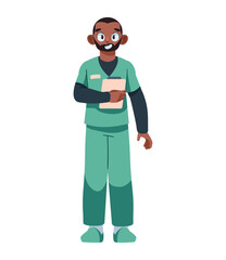 nurse day professional character