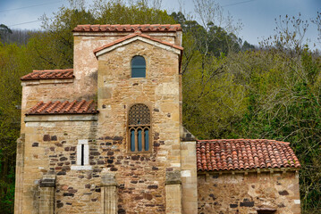 Obraz premium San Miguel de Lillo church, Oviedo, Asturias, Spain