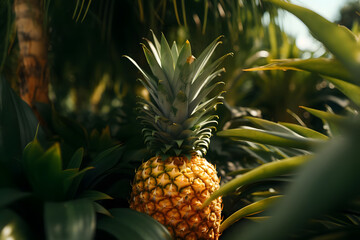 Tropical, Juicy Pineapple . Generated AI