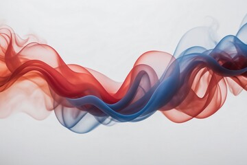 Abstract colourful flowing smoke paint wave - obrazy, fototapety, plakaty