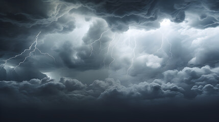Dark, Menacing Thunderclouds Approaching: The Calm before the Storm - Powered by Adobe