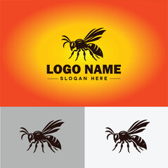 hornet bee logo icon vector for business brand app icon hornet bee logo template