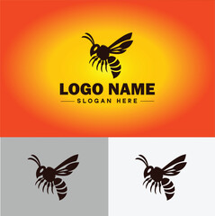 Obraz premium hornet bee logo icon vector for business brand app icon hornet bee logo template