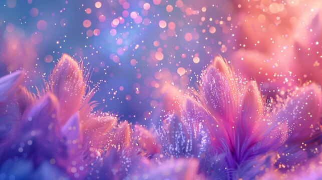 Abstract lilac background with shimmer. Festive background.