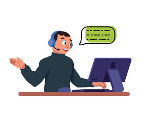 customer support worker