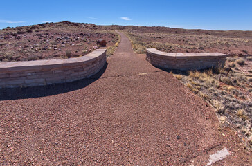 Trailhead for Agate House at Petrified Forest AZ