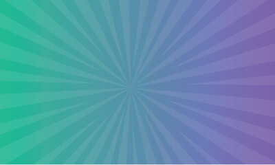 Comic book abstract template with rays and halftone. Humor effects on radial background. Illustration in magazine style, trendy blue gradient colors. 