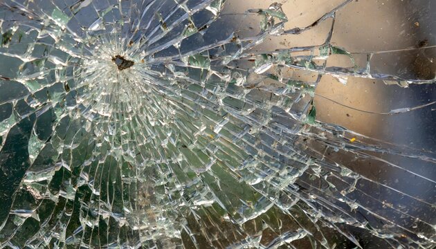Generated image of broken glass