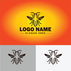 hornet bee logo icon vector for business brand app icon hornet bee logo template